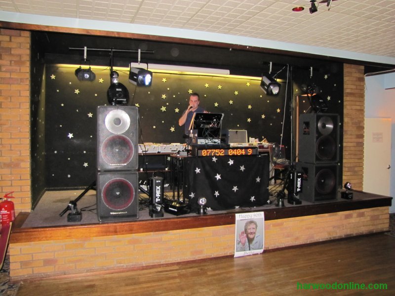 5th February 2011 - Betty's 90th Birthday Celebrations - Lillington Club - Disco on Stage (Click Here to Return to Betty's Birthday Photographs)