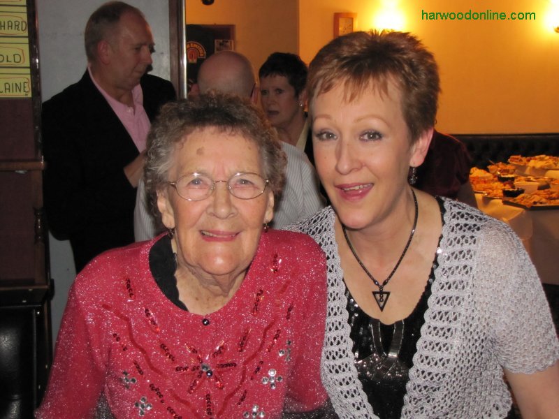 5th February 2011 - Betty's 90th Birthday Celebrations - Lillington Club - Auntie Betty & Lyn (Click Here to Return to Betty's Birthday Photographs)