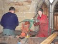 14th February 2007 - Lillington Bells Restoration - John & Martin Moving 7th Bell's Headstock