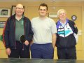 14th March 2007 - WCC 'B' L&DTTA Team - Derek Harwood, Martin Hunter & Bill Fletcher - at WCC Sports Pavillion, Myton
