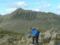20th August 2004 - Lakes - Derek & Bowfell from Shelter Crags