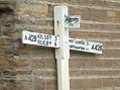 29th July 2004 - Grand Union Canal - Wooden Finger Sign Post Crick Village