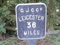 29th July 2004 - Grand Union Canal - Leicester 36 Mile Sign