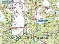 18th April 2007 - Heart of Endland Way No.1 - Cannock Chase - Shaffordshire - Map Courtesy www.streetmap.co.uk