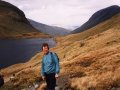 27th April 1996 - Walk 329 - Midland Hillwalkers - Coast to Coast - Kevin at Grisedale Tarn