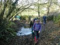 17 November 02 - Offa's Dyke Path - Paul Cliff Roger &  Brian at Coxbury Farm