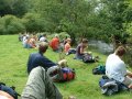 17th August 2003 - Midland Hillwalkers - Wild Head Way  -  'A' Group Lunch on bank of Afon Dulas