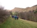 14 December 2003 - Walk 574 - Peak District - Brown Knoll - Walking towards Mount Famine near The Ashes Homestead