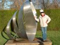 26th December 2004 - Walk 609 - Rufford Abbey - Tracey at Metal Sculpture