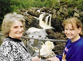 18th August 1991 - Walk 187 - Sylvia & Clare at Rogie Falls Bridge